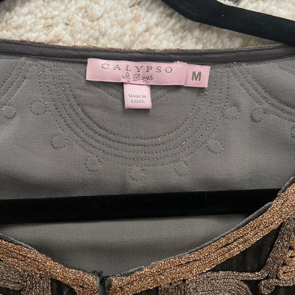 Velvet Embroidered Top - Picture 4 of 5